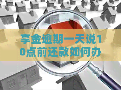 享金逾期一天说10点前还款如何办理
