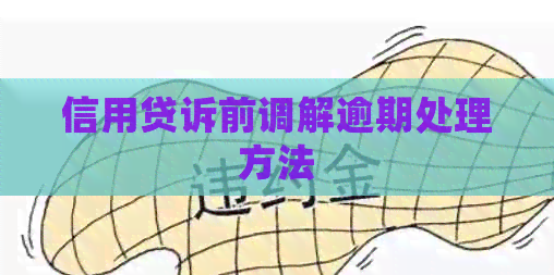 信用贷诉前调解逾期处理方法