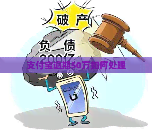支付宝逾期50万如何处理