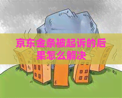 京东金条被起诉的后果怎么解决