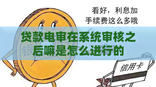 贷款电审在系统审核之后嘛是怎么进行的
