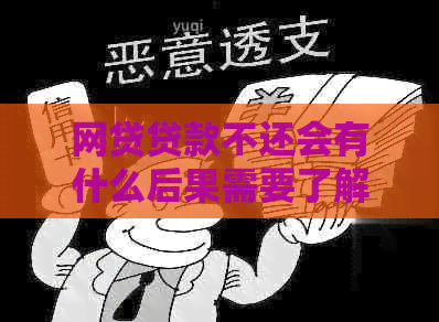 网贷贷款不还会有什么后果需要了解