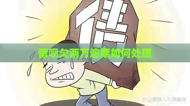 借呗欠两万逾期如何处理