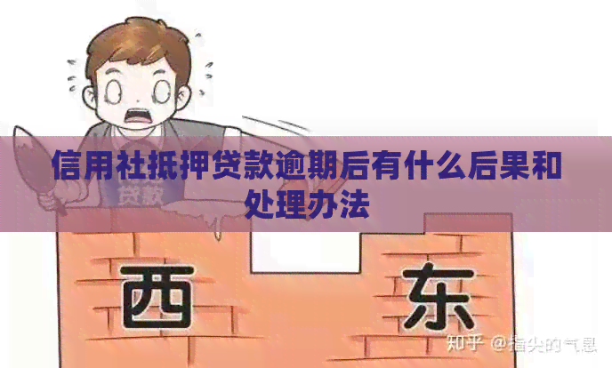 信用社抵押贷款逾期后有什么后果和处理办法