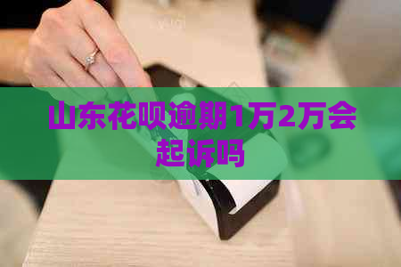山东花呗逾期1万2万会起诉吗