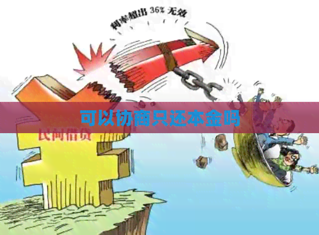 可以协商只还本金吗