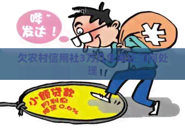 欠农村信用社3万几年未还如何处理
