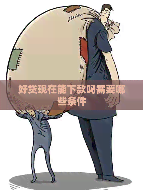 好贷现在能下款吗需要哪些条件