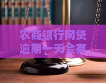 农商银行网贷逾期一天会有什么后果