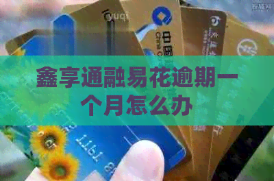 鑫享通融易花逾期一个月怎么办