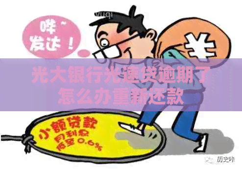 光大银行光速贷逾期了怎么办重新还款