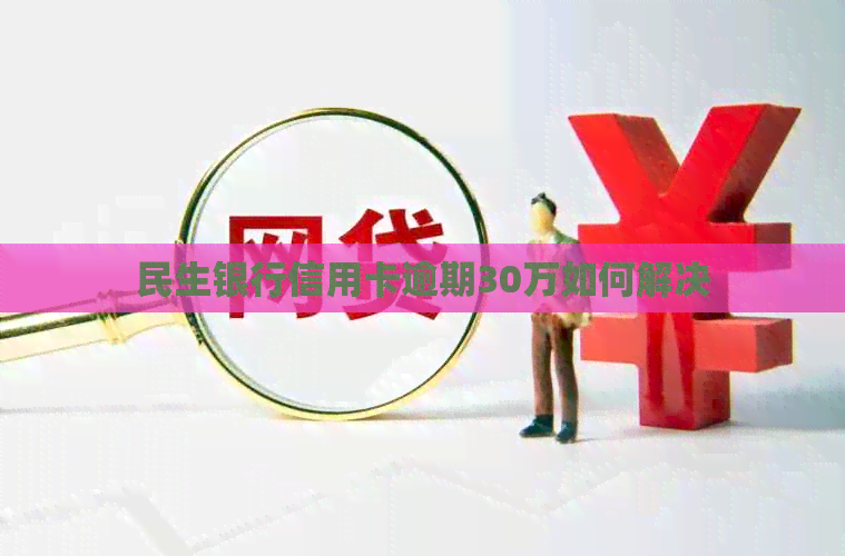 民生银行信用卡逾期30万如何解决