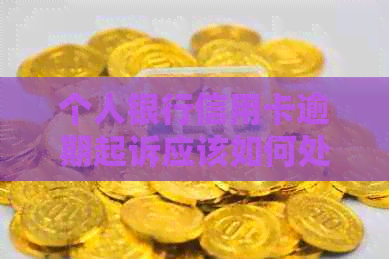 个人银行信用卡逾期起诉应该如何处理