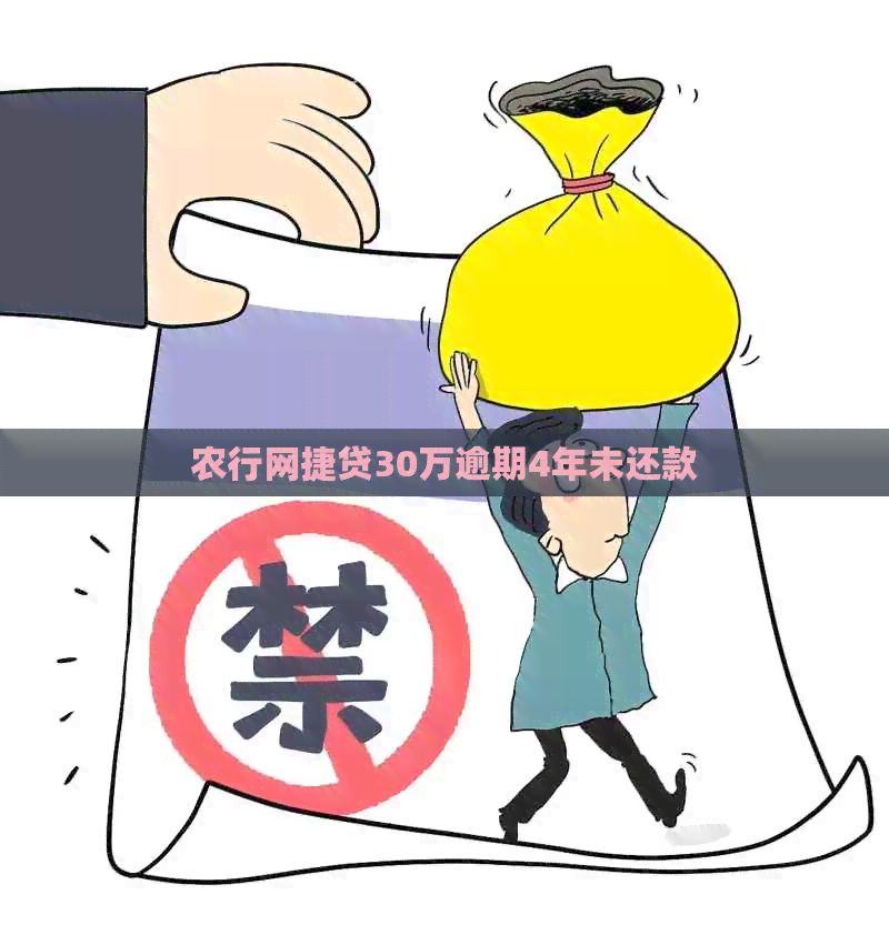 农行网捷贷30万逾期4年未还款