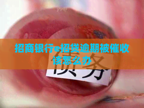 招商银行e招贷逾期被该怎么办