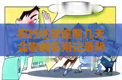 农行还款逾期几天会影响信用记录吗
