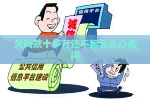 欠网款十多万还不起怎么办请问