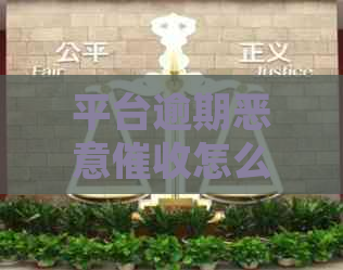 平台逾期恶意怎么办