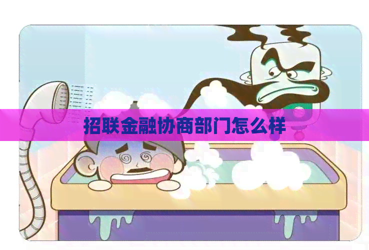 招联金融协商部门怎么样