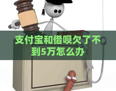 支付宝和借呗欠了不到5万怎么办