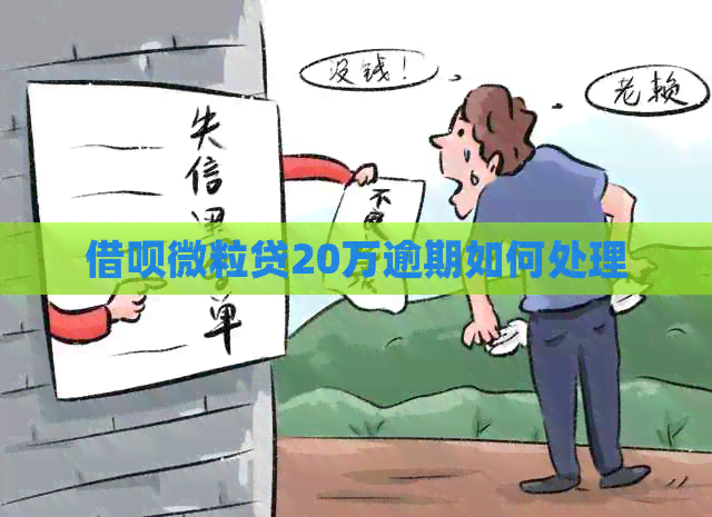 借呗微粒贷20万逾期如何处理
