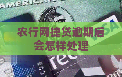 农行网捷贷逾期后会怎样处理