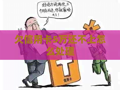 欠信用卡5万还不上怎么处理