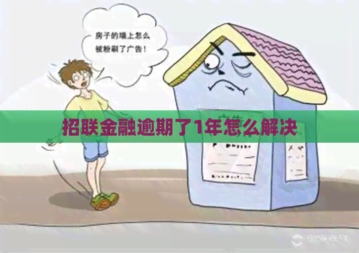 招联金融逾期了1年怎么解决