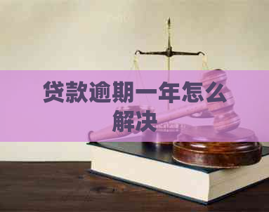 贷款逾期一年怎么解决