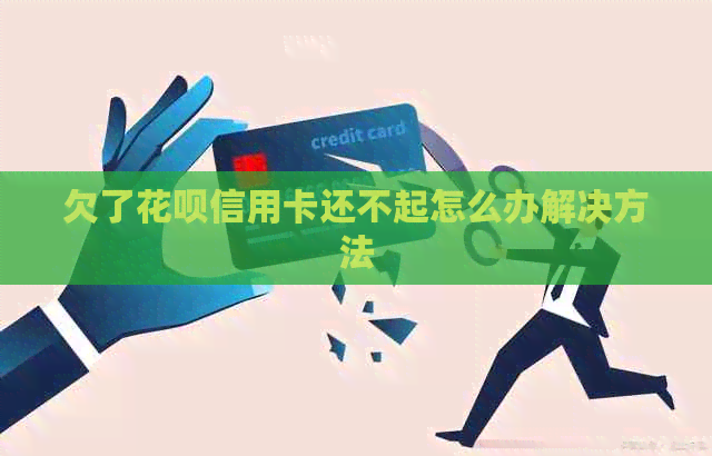 欠了花呗信用卡还不起怎么办解决方法