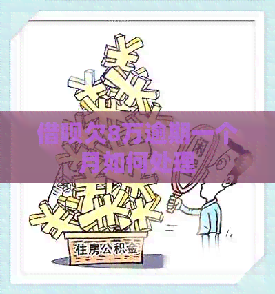 借呗欠8万逾期一个月如何处理