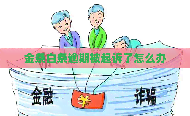 金条白条逾期被起诉了怎么办