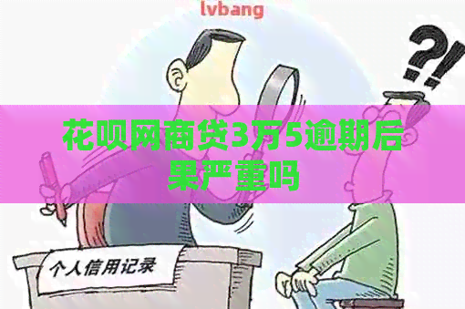 花呗网商贷3万5逾期后果严重吗