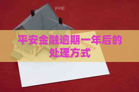 平安金融逾期一年后的处理方式