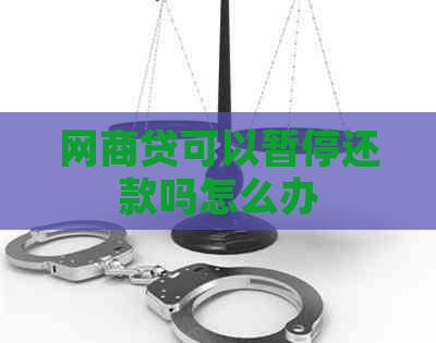 网商贷可以暂停还款吗怎么办