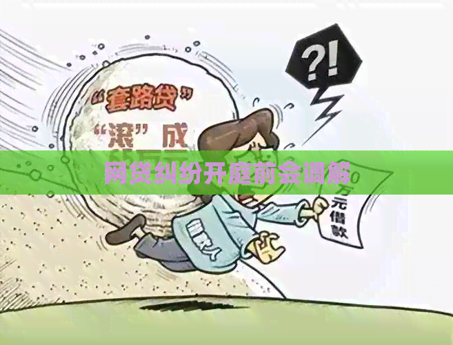 网贷纠纷开庭前会调解
