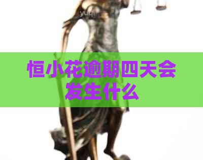 恒小花逾期四天会发生什么