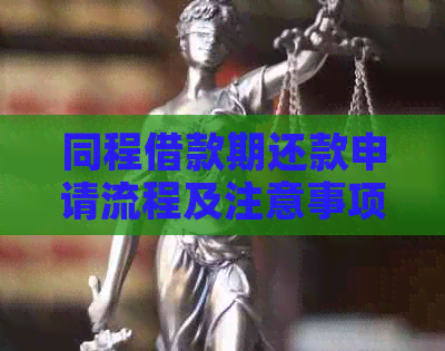 同程借款期还款申请流程及注意事项