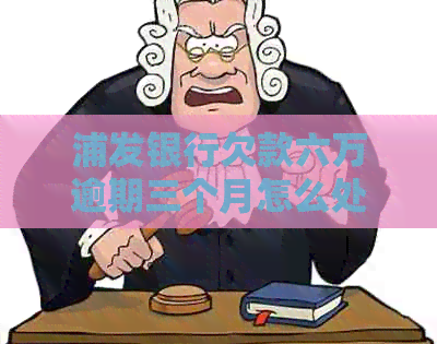 浦发银行欠款六万逾期三个月怎么处理