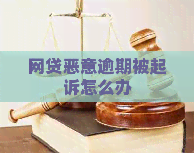 网贷恶意逾期被起诉怎么办