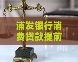 浦发银行消费贷款提前还款操作指南