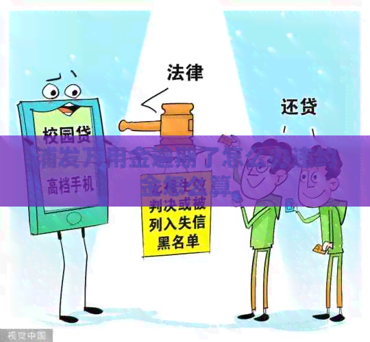 浦发万用金逾期了怎么办违约金怎么算