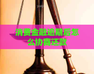 消费金融逾期后怎么协商还款