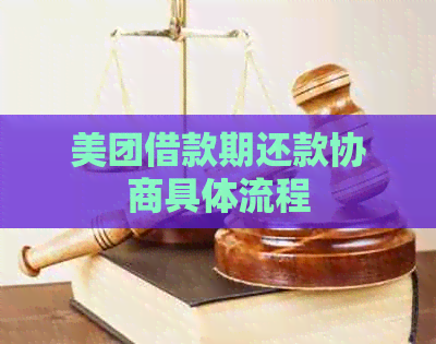 美团借款期还款协商具体流程