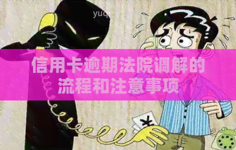 信用卡逾期法院调解的流程和注意事项