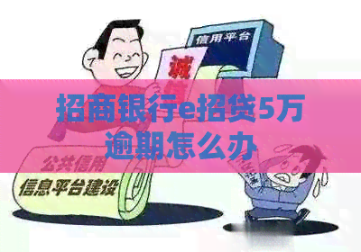 招商银行e招贷5万逾期怎么办