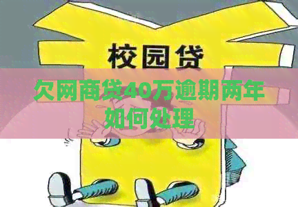 欠网商贷40万逾期两年如何处理