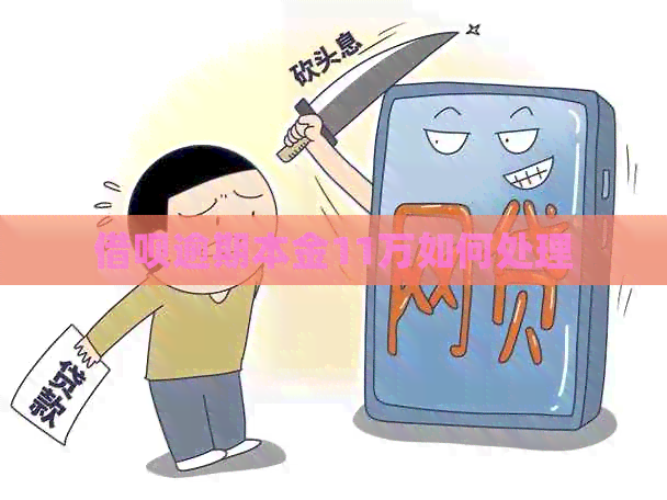 借呗逾期本金11万如何处理