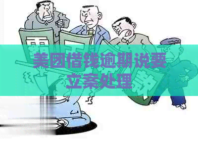 美团借钱逾期说要立案处理