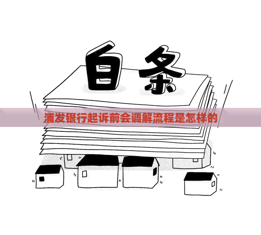 浦发银行起诉前会调解流程是怎样的